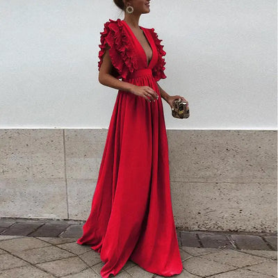 Isabella | Elegantes Kleid mit Rüschenärmeln