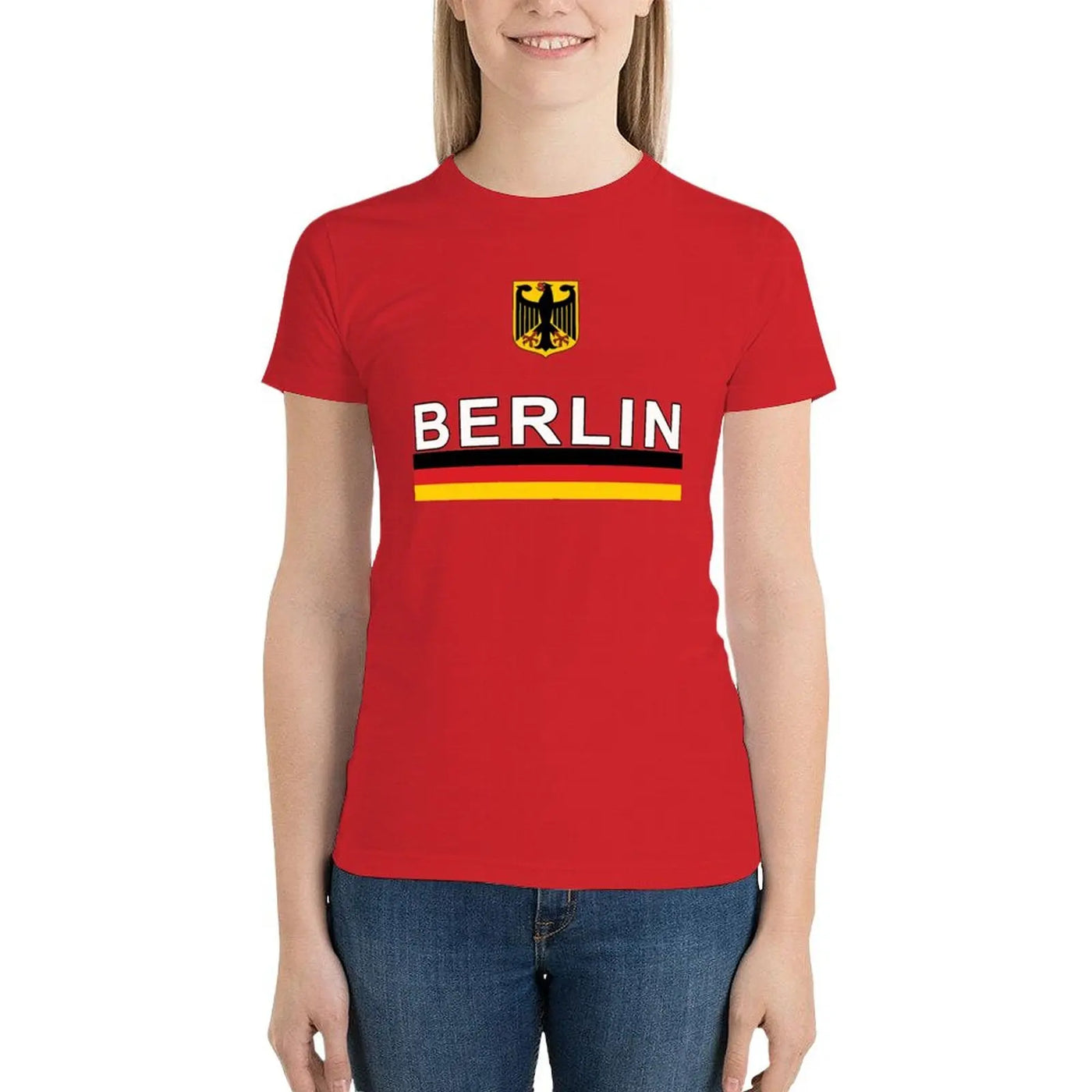 Skyra | Deutschland Euro 2024 Fußball Damen T-Shirt