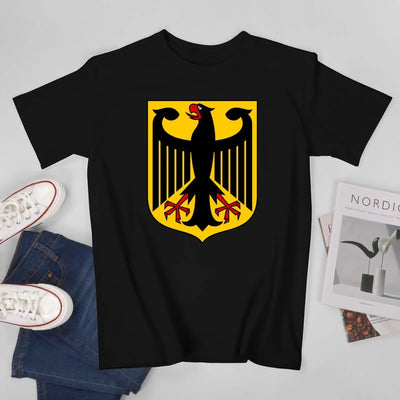 Tom | Unisex-T-Shirt mit Rundhalsausschnitt und deutscher Flagge, Fußballtrikot für die EM 2024