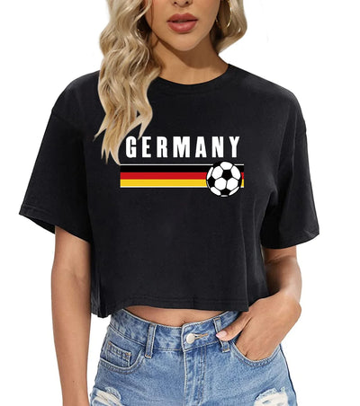 Phoinixya | Deutschland Euro 2024 Fußball Damen T-Shirt