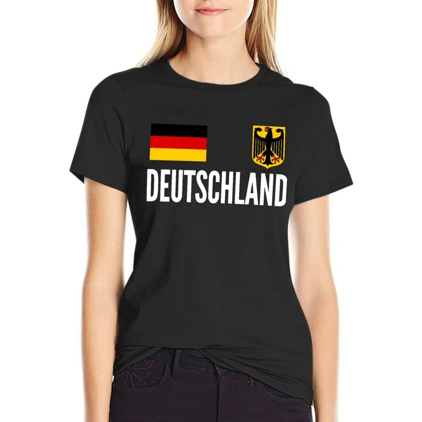 Cameren | Deutschland Euro 2024 Fußball Damen T-Shirt