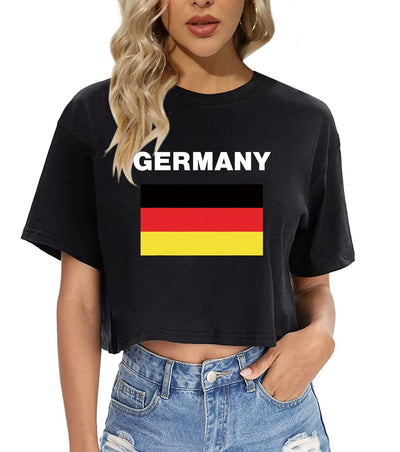 Phoinixya | Deutschland Euro 2024 Fußball Damen T-Shirt