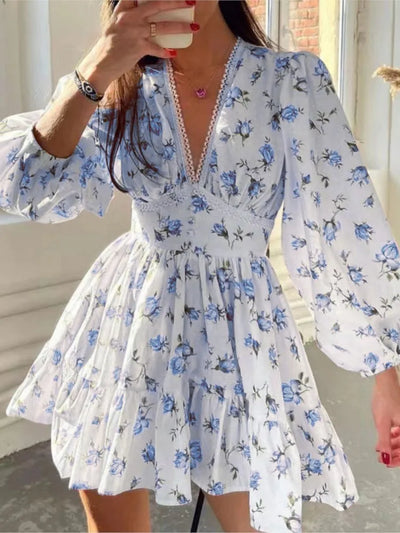 Alene | Spitzenkleid mit Laternenärmeln