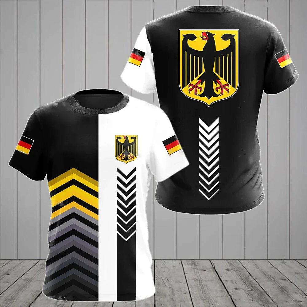 Noir | Fußballtrikot für Herren mit deutschem Nationalemblem für die EM 2024