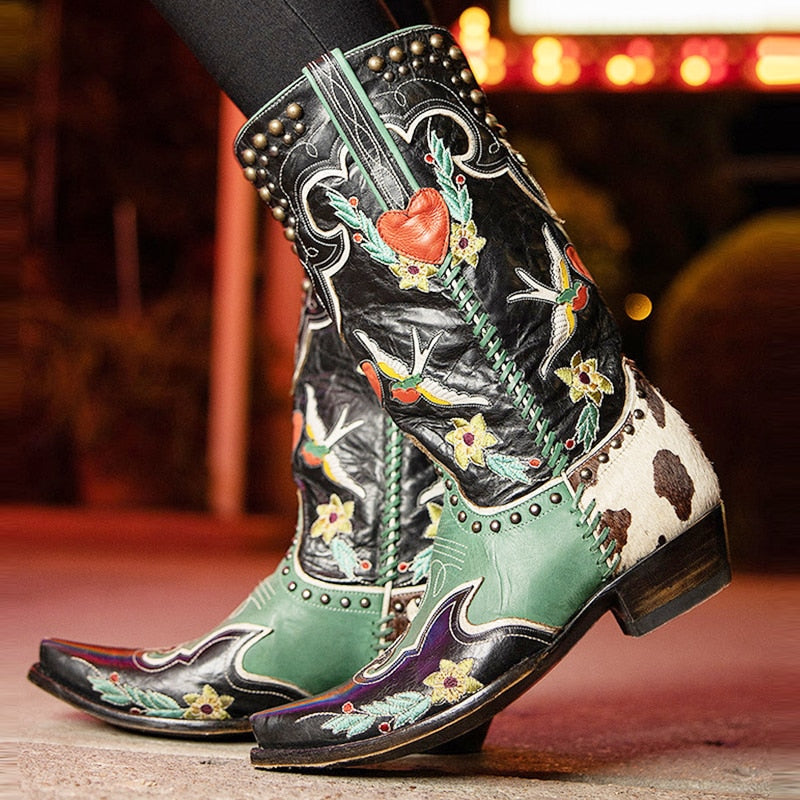 Ibiza | Einzigartige leder cowboystiefel für frauen