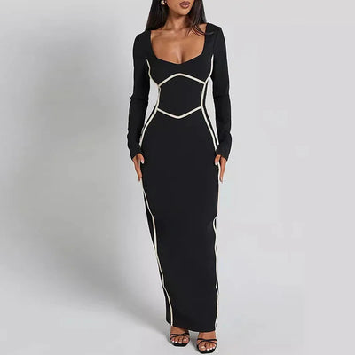Flor | Stilvolles Bodycon-Kleid mit U-Ausschnitt