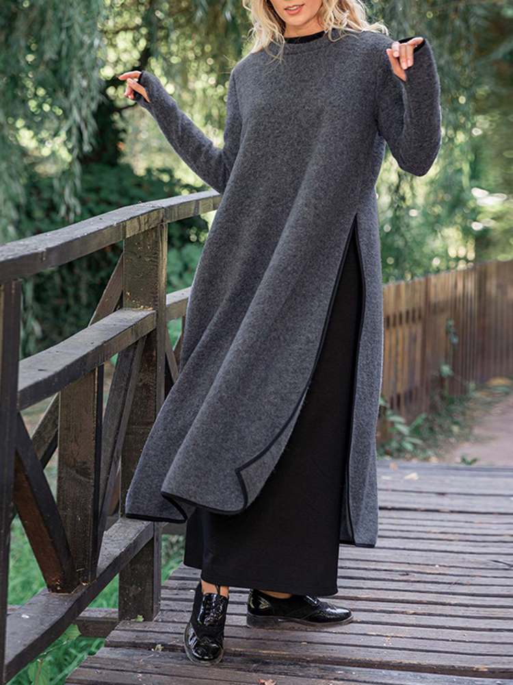 Gladys | Langes Midikleid mit Schlitz