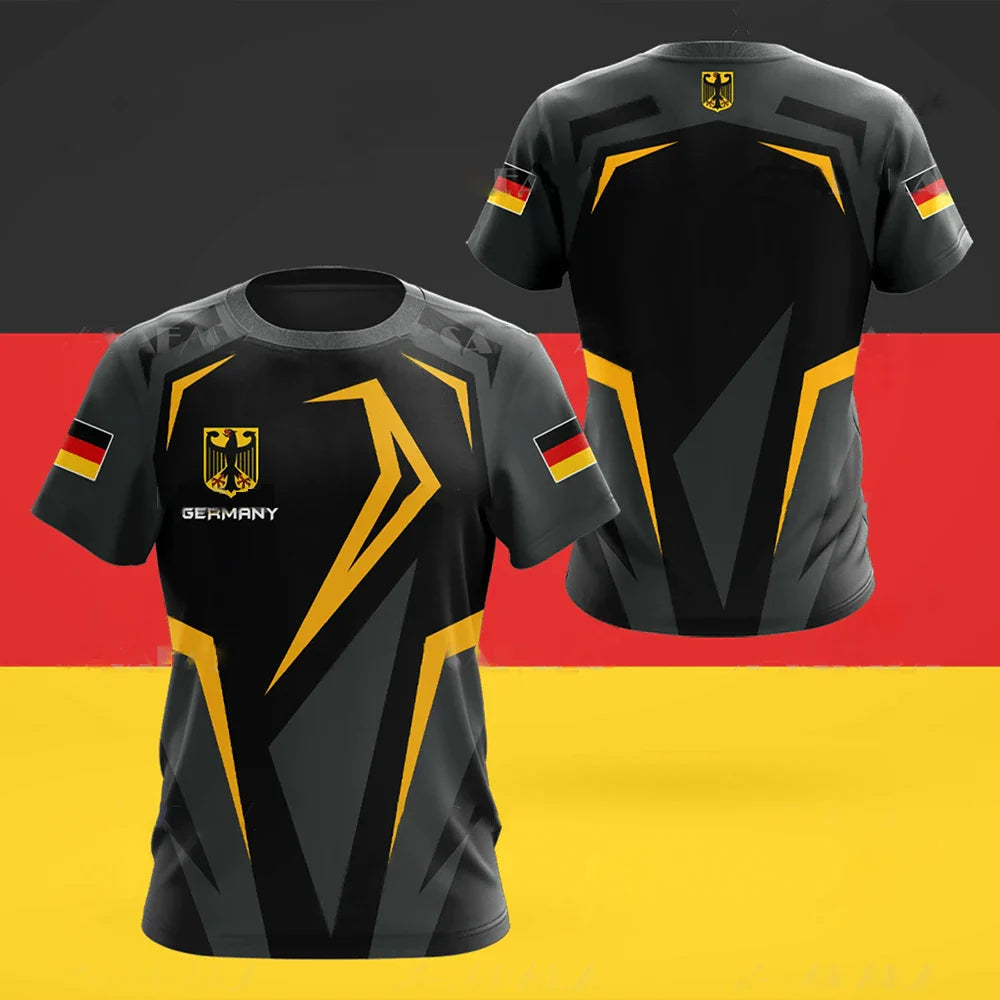 Noir | Fußballtrikot für Herren mit deutschem Nationalemblem für die EM 2024