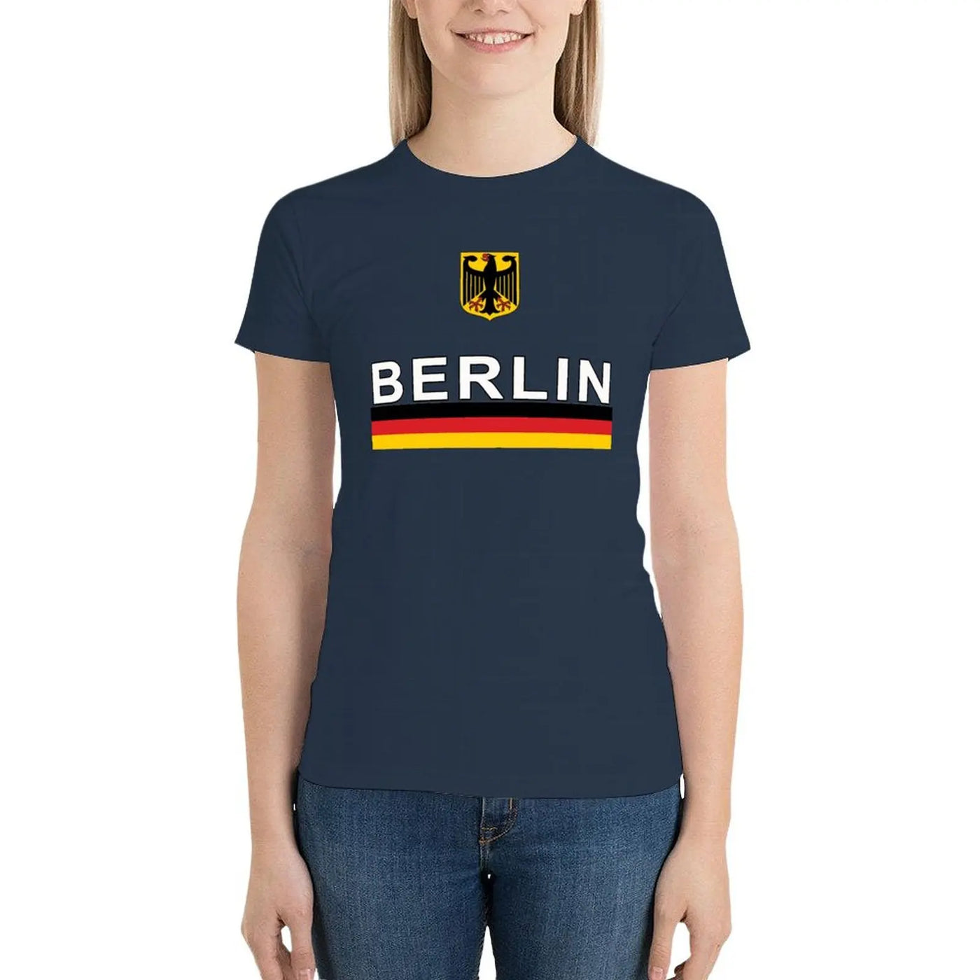 Skyra | Deutschland Euro 2024 Fußball Damen T-Shirt