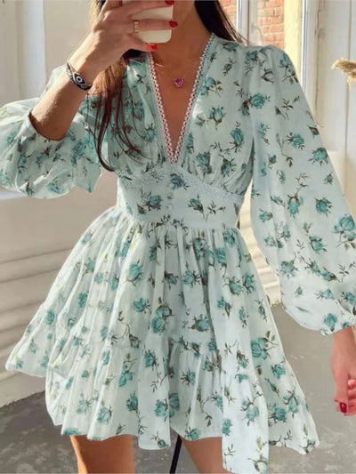 Alene | Spitzenkleid mit Laternenärmeln