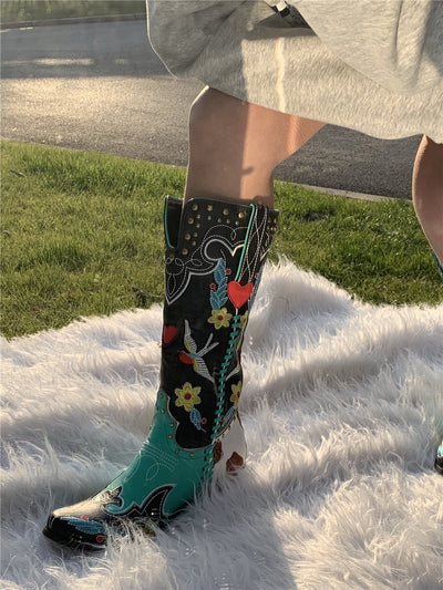 Ibiza | Einzigartige leder cowboystiefel für frauen