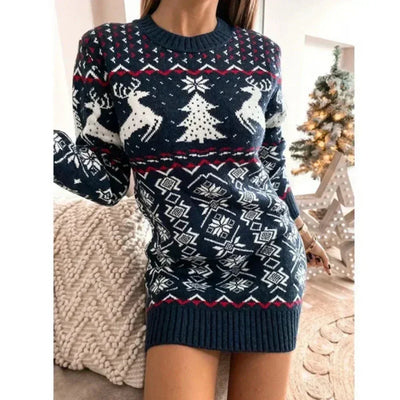 Astrid | Kuscheliges Damen Winter Weihnachtskleid