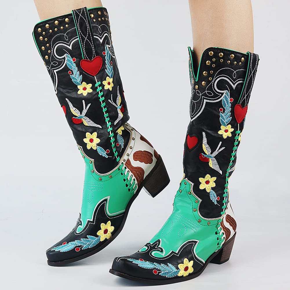 Ibiza | Einzigartige leder cowboystiefel für frauen