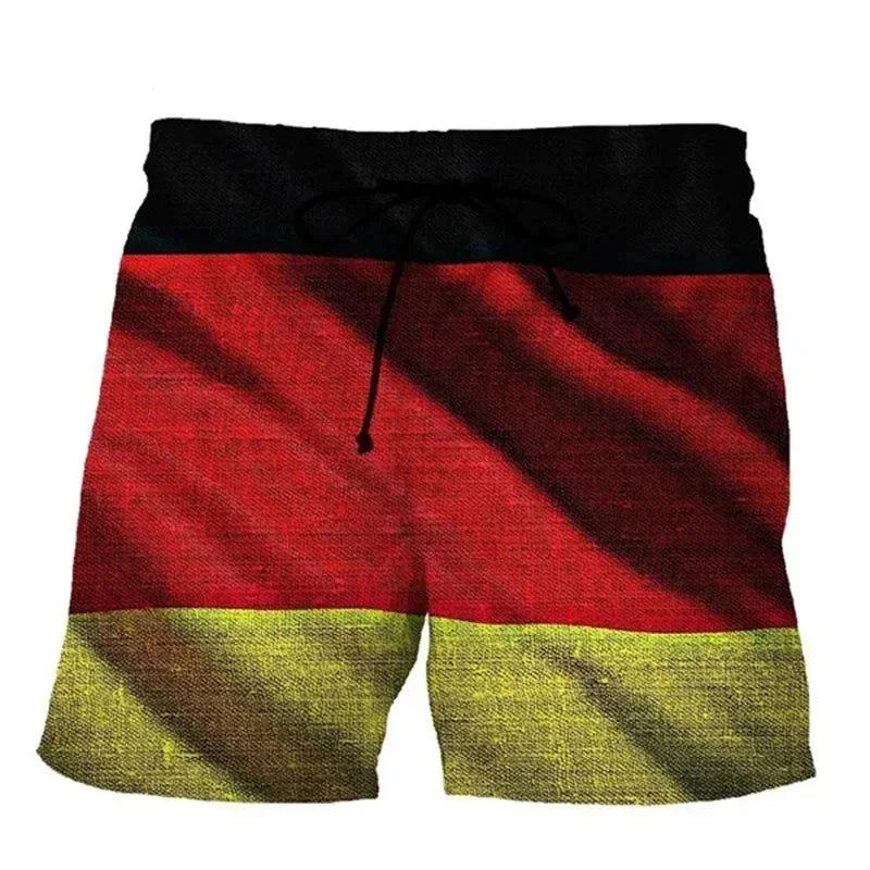 Ippo | Herren-Shorts mit 3D-Druck und deutscher Flagge Fußball-EM 2024