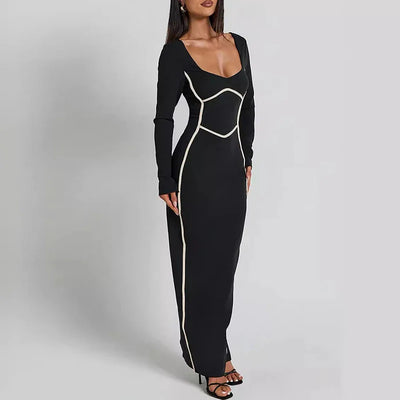 Flor | Stilvolles Bodycon-Kleid mit U-Ausschnitt