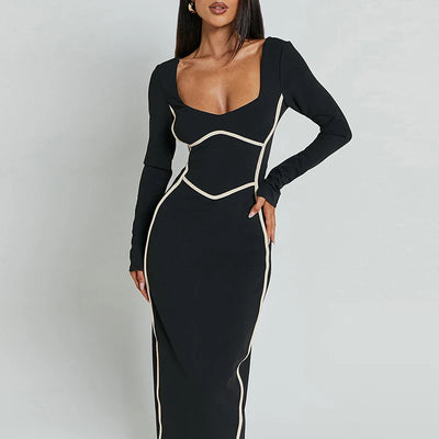 Flor | Stilvolles Bodycon-Kleid mit U-Ausschnitt