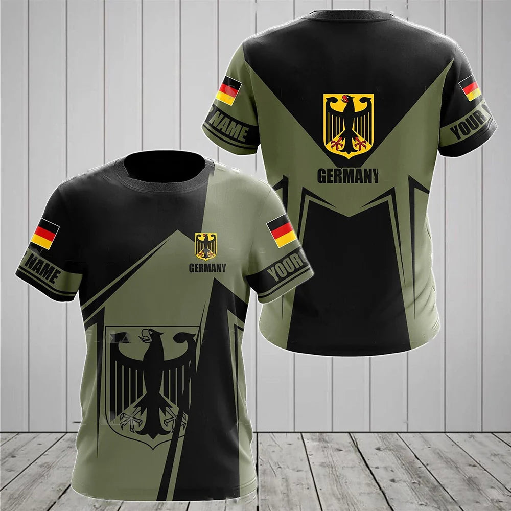 Noir | Fußballtrikot für Herren mit deutschem Nationalemblem für die EM 2024