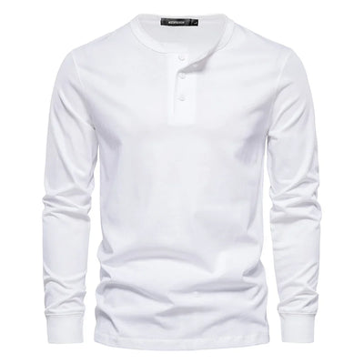 Henley | Warmer Baumwollpulli
