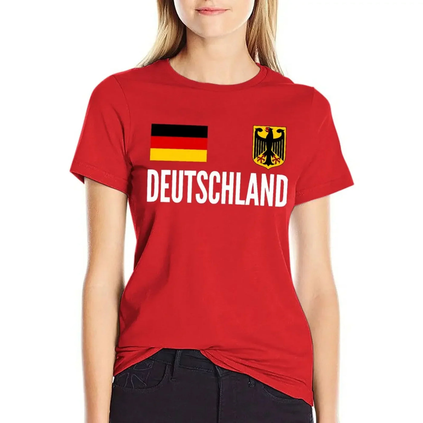 Cameren | Deutschland Euro 2024 Fußball Damen T-Shirt