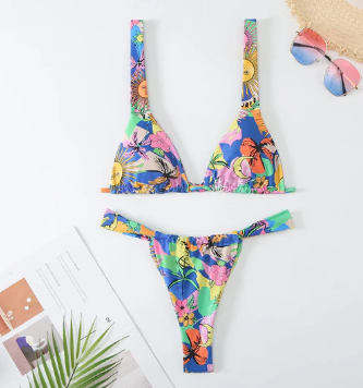 Leah – bikini mit blumendruck