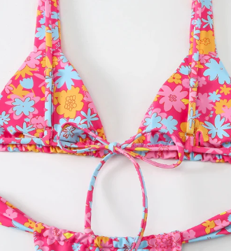 Leah – bikini mit blumendruck