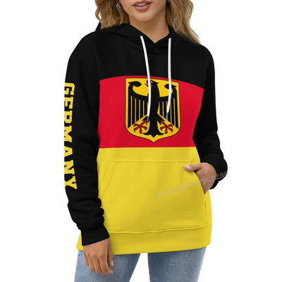 Mikasa | Unisex-Deutschland-Landesflagge 3D-Kapuzenpullover, Deutschland-EM 2024-Fußballtrikot