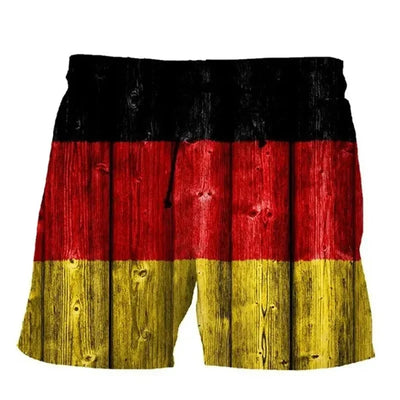 Ippo | Herren-Shorts mit 3D-Druck und deutscher Flagge Fußball-EM 2024