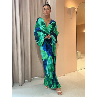 Samandes | Elegantes Kleid Mit V-Ausschnitt