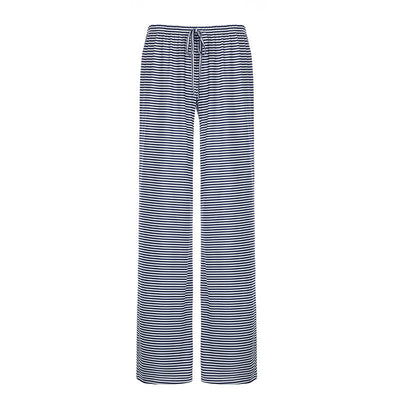 Majken | Damen Streifenhose Mit Weitem Bein Und Kordelzug