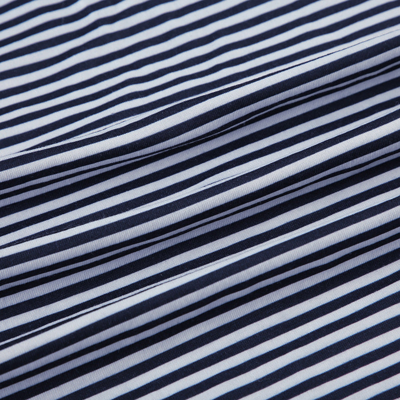 Majken | Damen Streifenhose Mit Weitem Bein Und Kordelzug