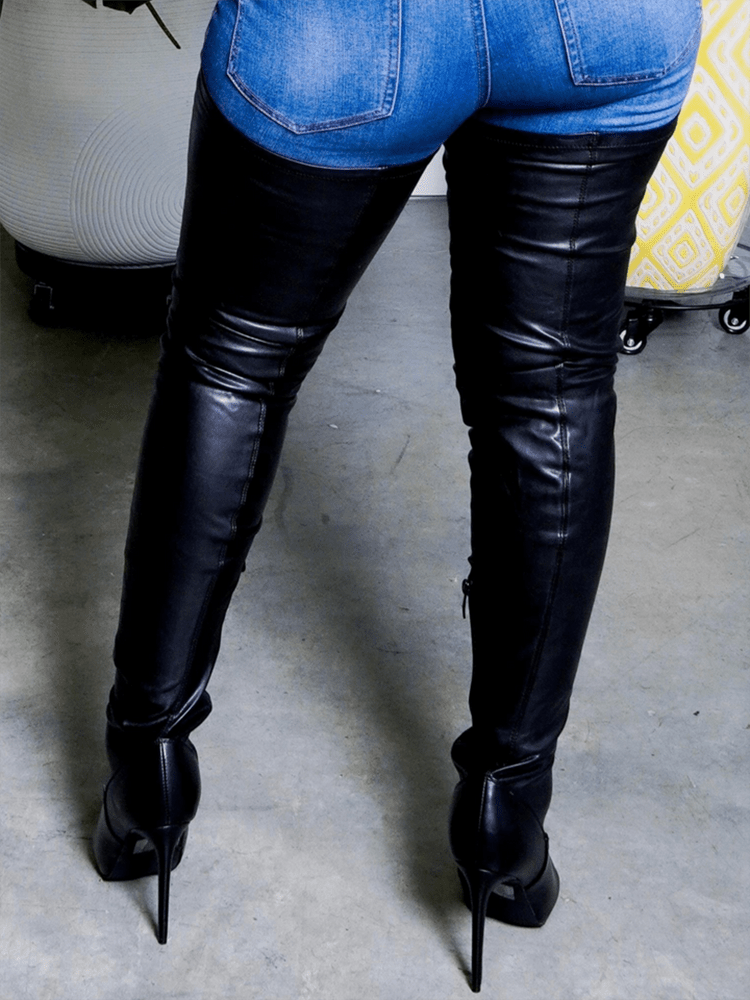 Eamone | Damen Overknee Stiefel | Wasserdichte