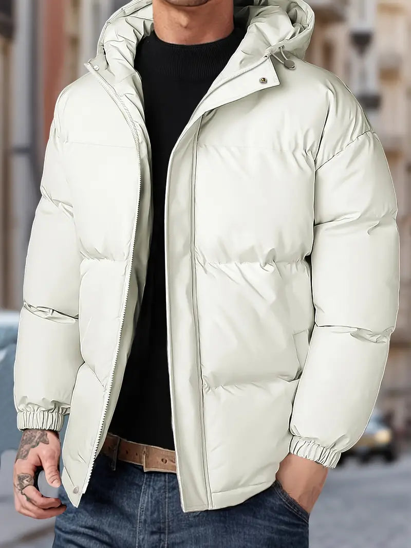 WarmGuard™ - Herren-Winterjacke mit Kapuze | Winddicht und komfortabel