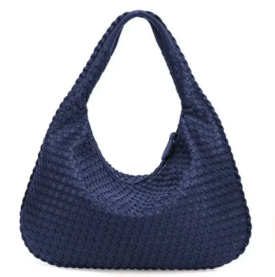 Ragna | Geflochtene Schultertasche Aus Veganem Leder