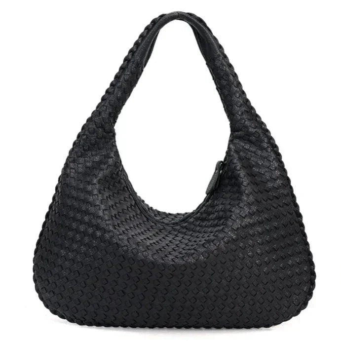Ragna | Geflochtene Schultertasche Aus Veganem Leder