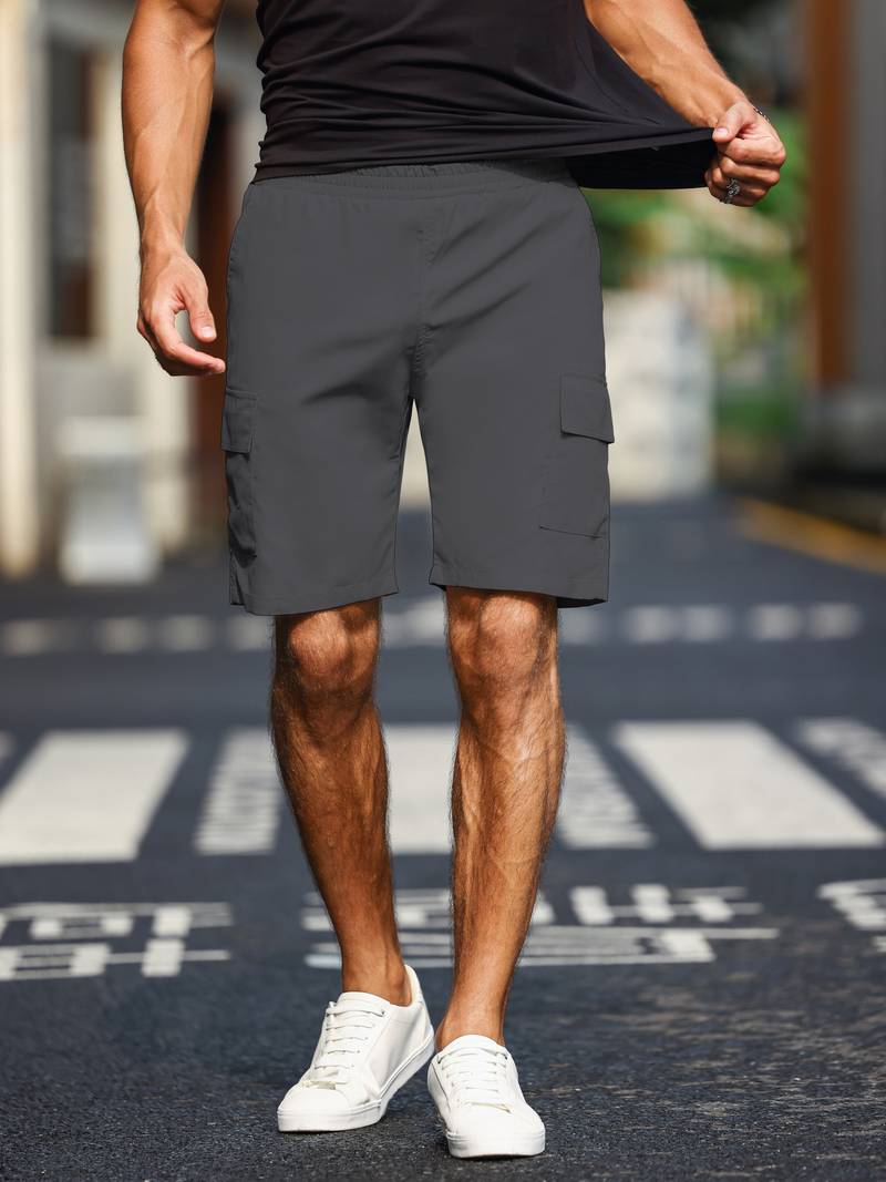 Jamie – lässige cargo-shorts mit taschen für herren