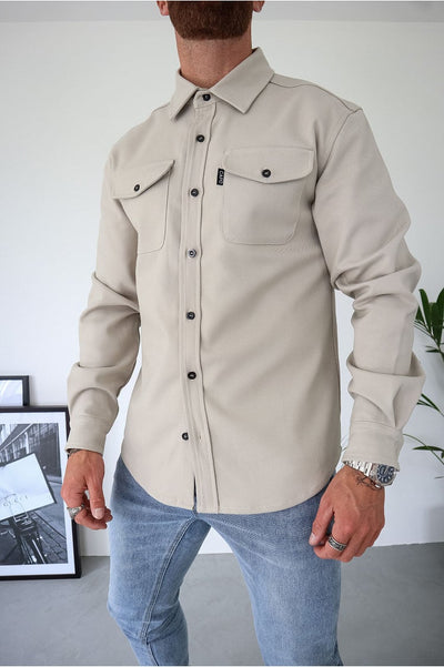 Umar | Button-Down-Hemdjacke für Herren