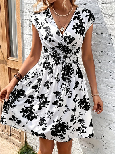 Veldain | Damen Sommerkleid | Weiß