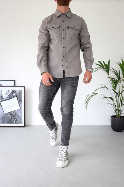 Umar | Button-Down-Hemdjacke für Herren