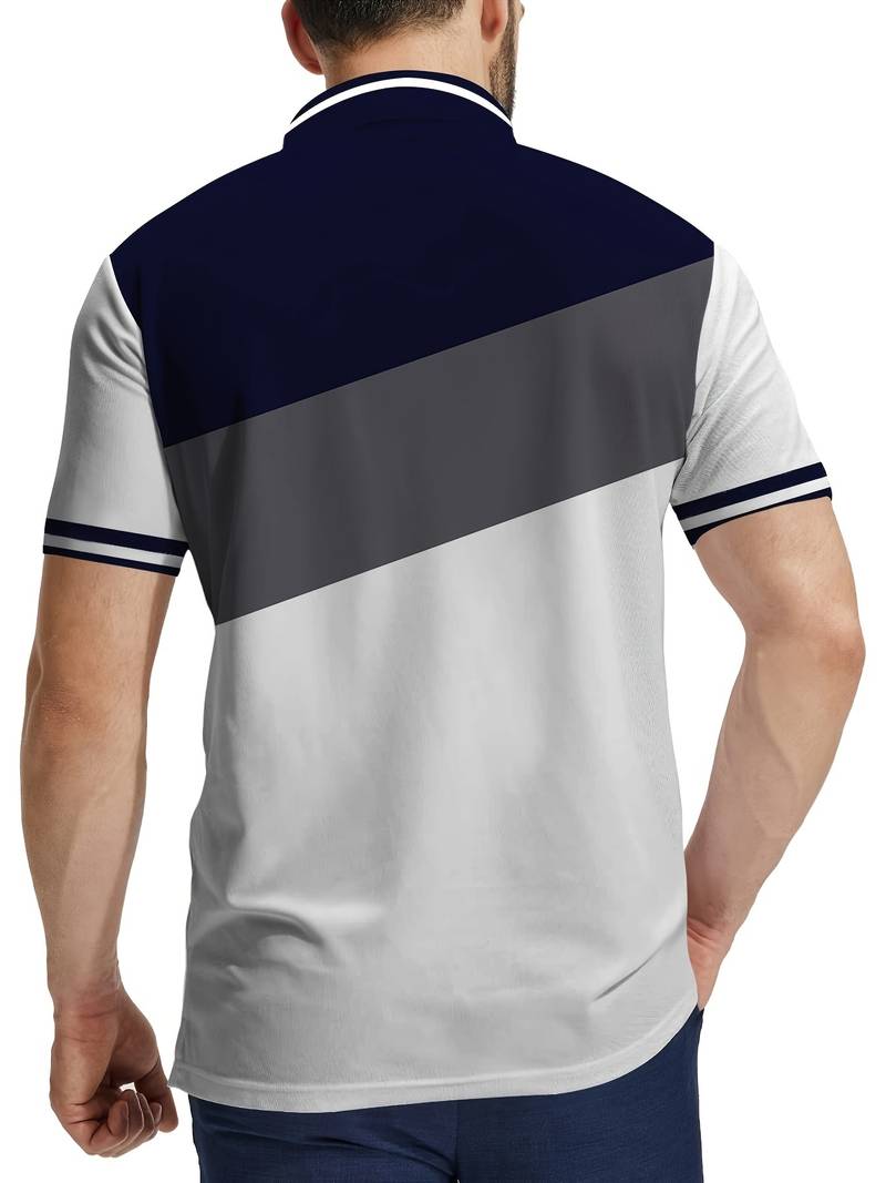 Liam – golfshirt mit kontrastfarbdruck