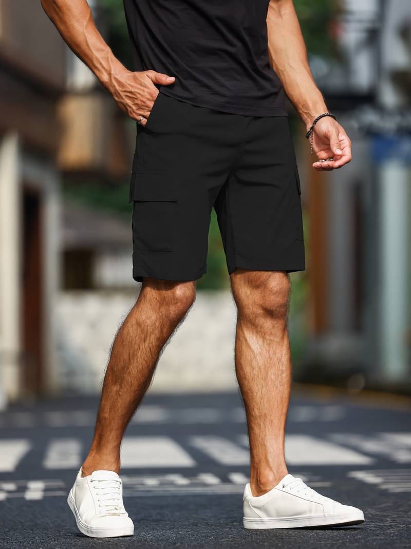 Jamie – lässige cargo-shorts mit taschen für herren