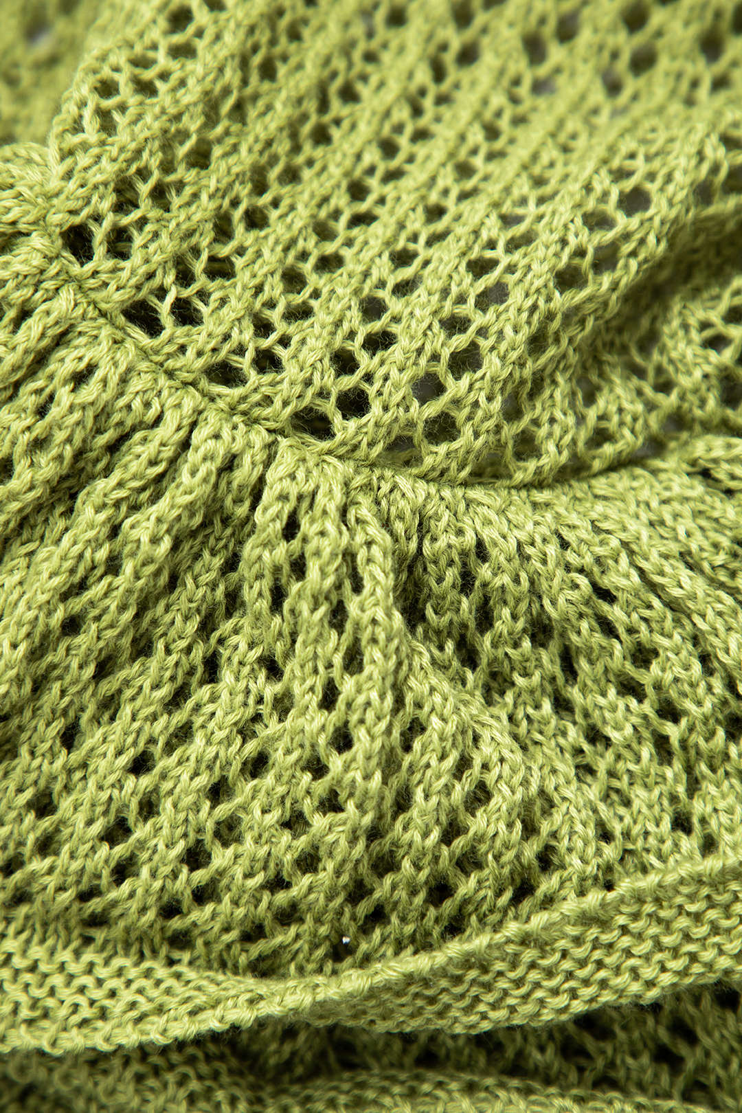 Strickmuster Rüschenkante Minikleid