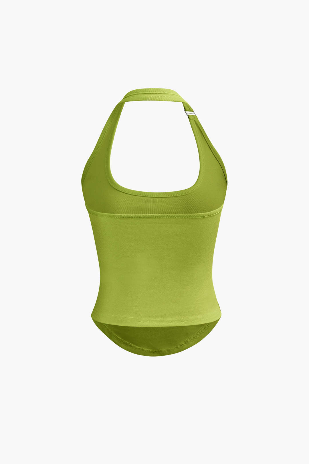 Halter Tank Top mit Geschwungenem Saum