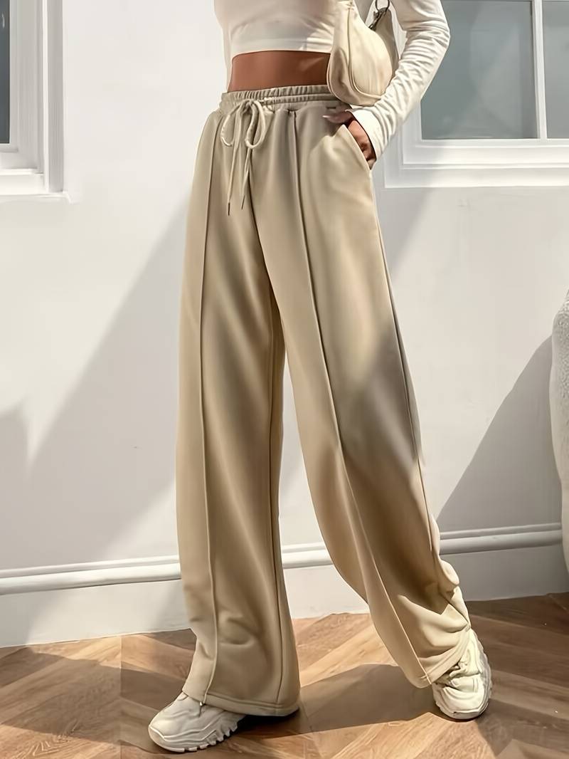 Hannah – lässige, lockere hose mit hoher taille