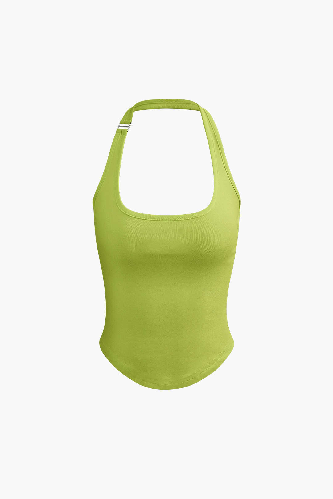 Halter Tank Top mit Geschwungenem Saum