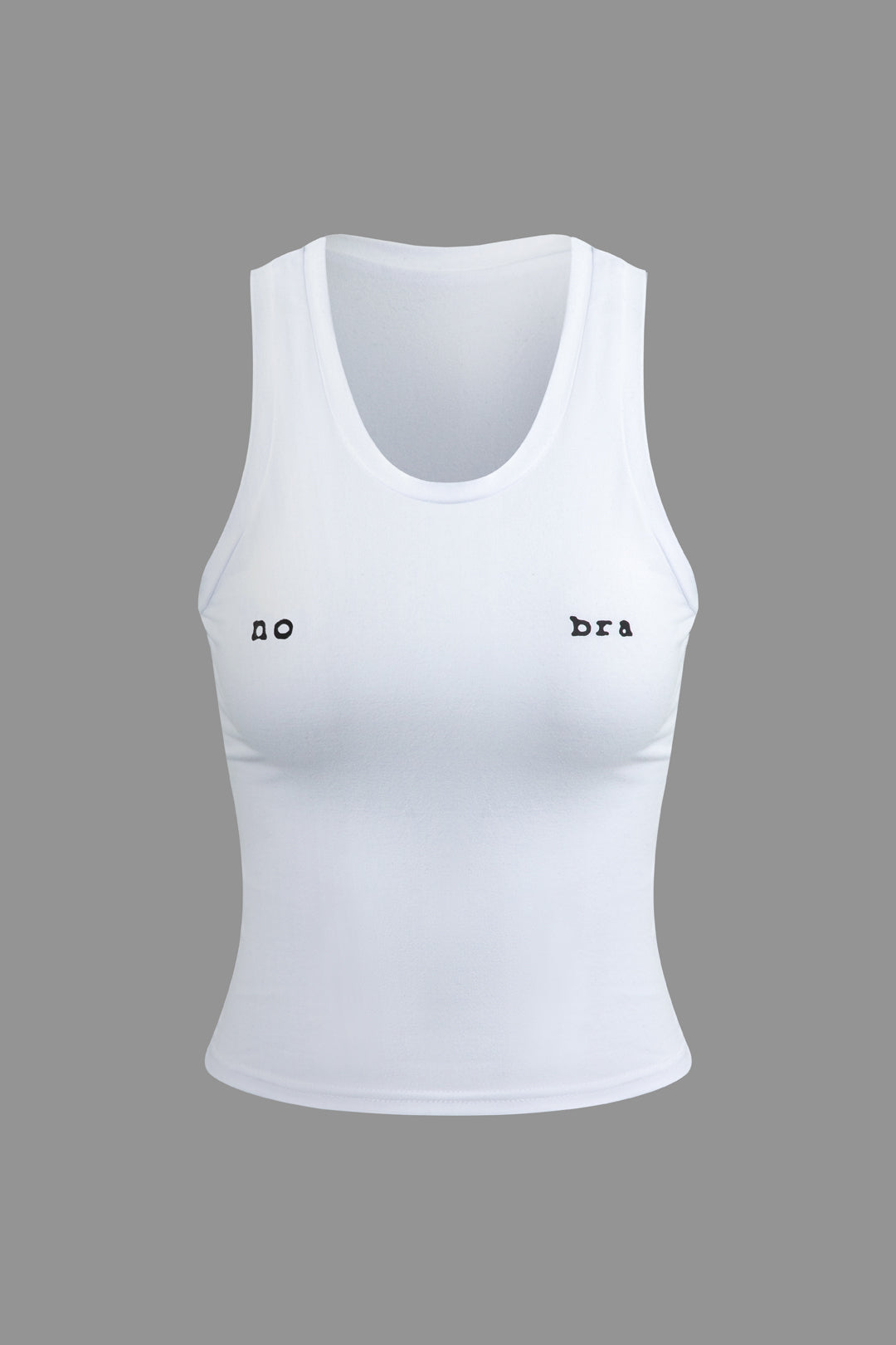 Buchstaben Druck Rundhalsausschnitt Tank Top