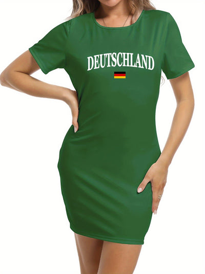 Cordula | Deutschland Euro 2024 Damen Fussball Kleid