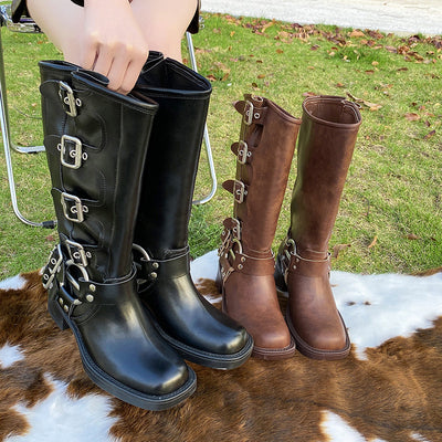 Tatianan | Damen Geschnallt Stiefel | Winter