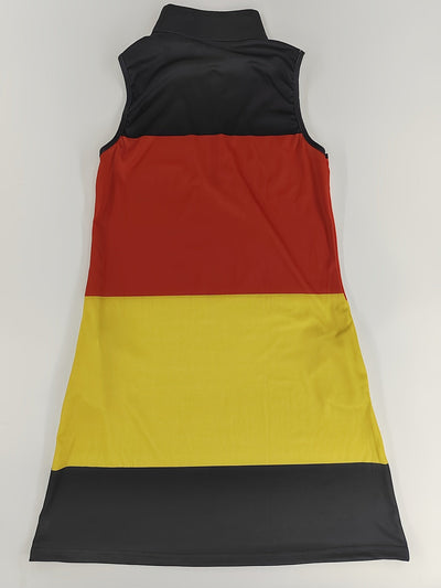 Hoya | Ärmelloses Damenkleid mit Reißverschluss vorne mit deutscher Flagge zur EM 2024