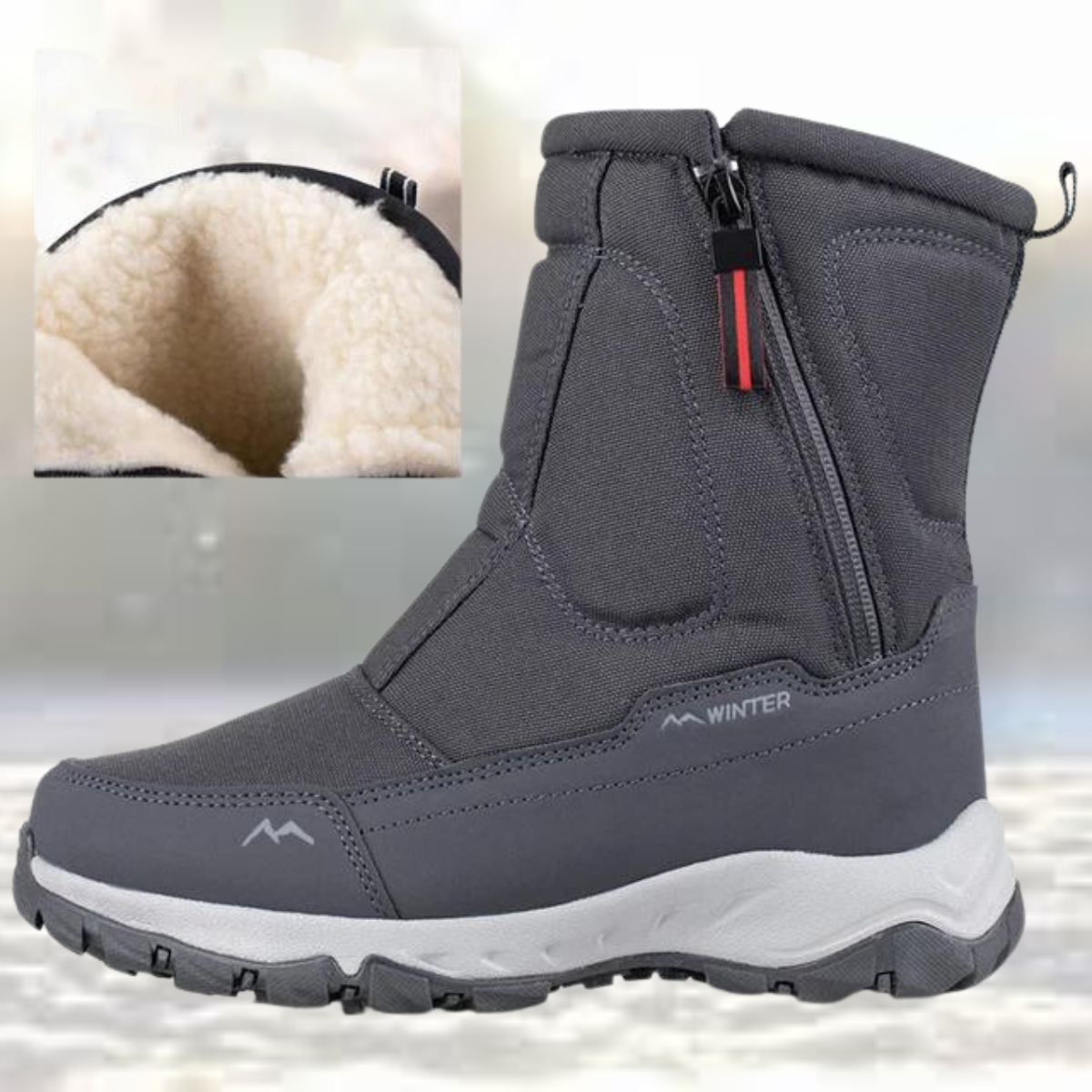 Lexer | Moderne Mesh-Schneestiefel bis zur Wade für Damen