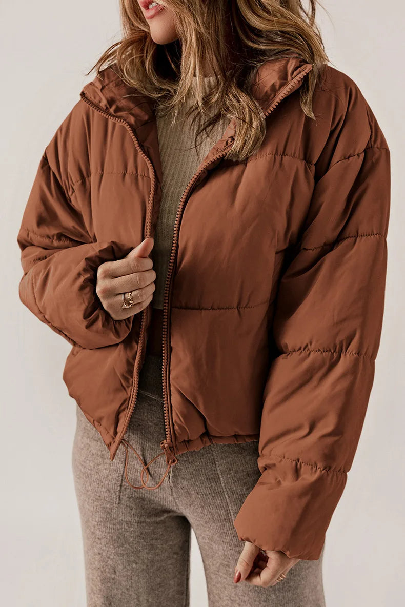 Puff | Winter Pufferjacke mit Reißverschluss für Damen